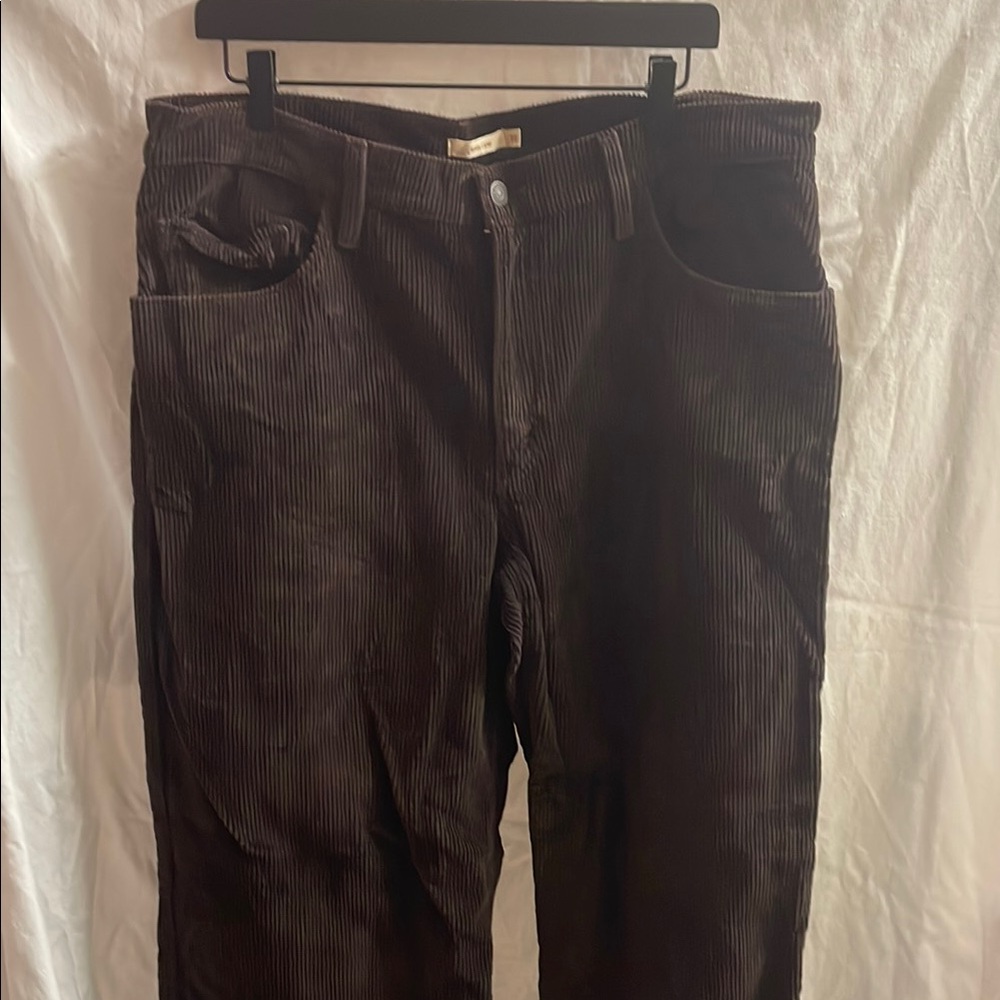 Levi's Baggy Dad Dark Brown Corduroy Pants